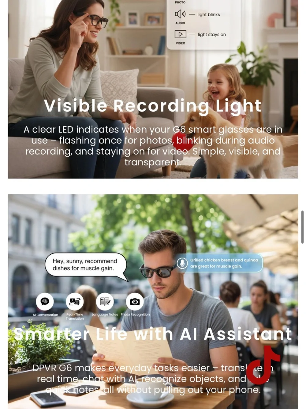 Smart Glasses - Black